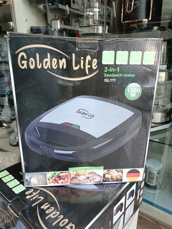 ساندویچ ساز دوکاره گلدن لایف مدل GL111 — تصویر ۳
