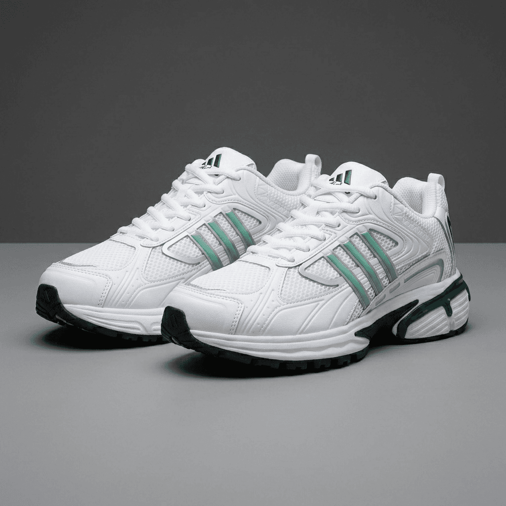 کتونی آدیداس Adidas Adistar Cushion سفید سبز | مردانه | سایز 41 تا 44 — تصویر ۳