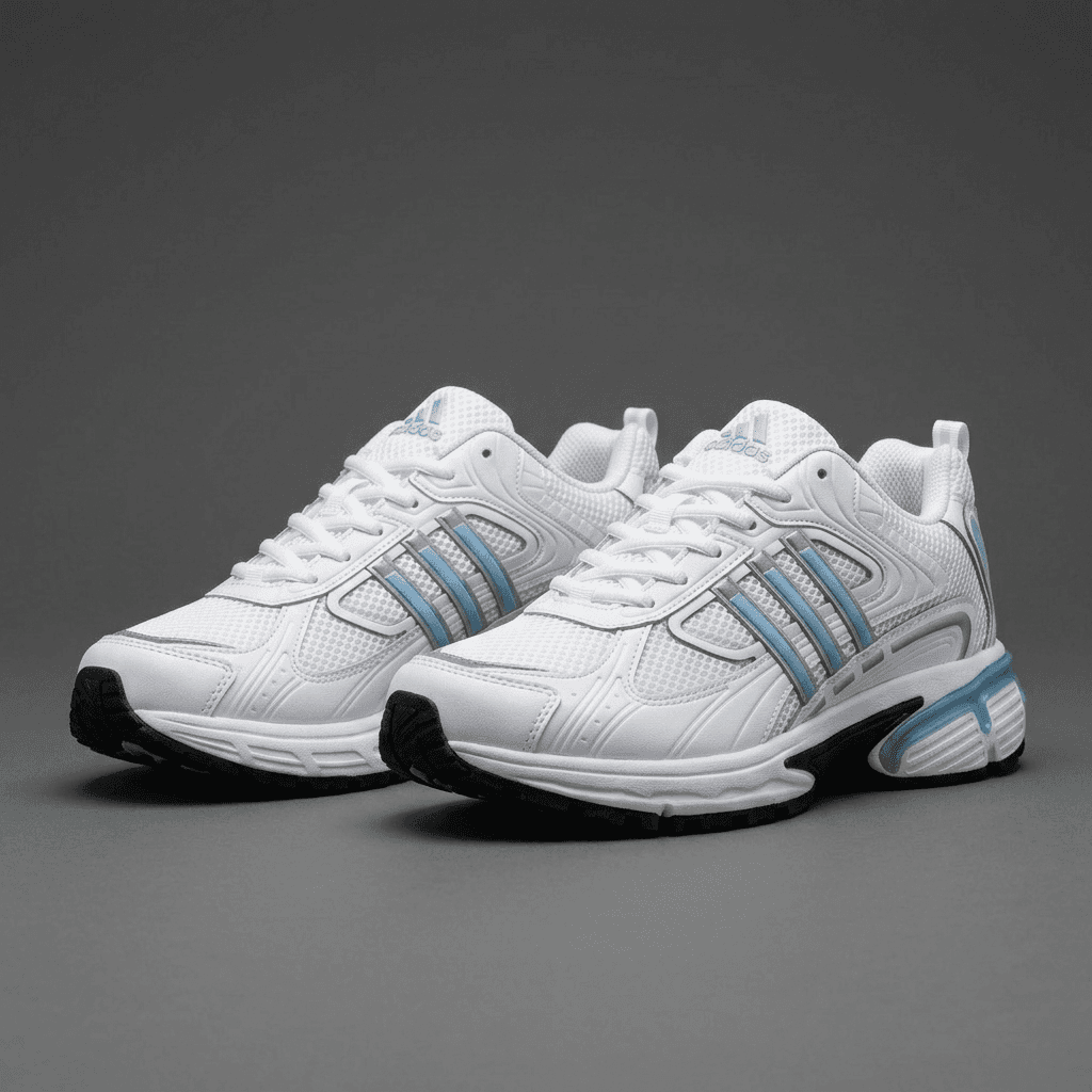 کتونی آدیداس Adidas Adistar Cushion سفید آبی | مردانه | سایز 41 تا 44 — تصویر ۶