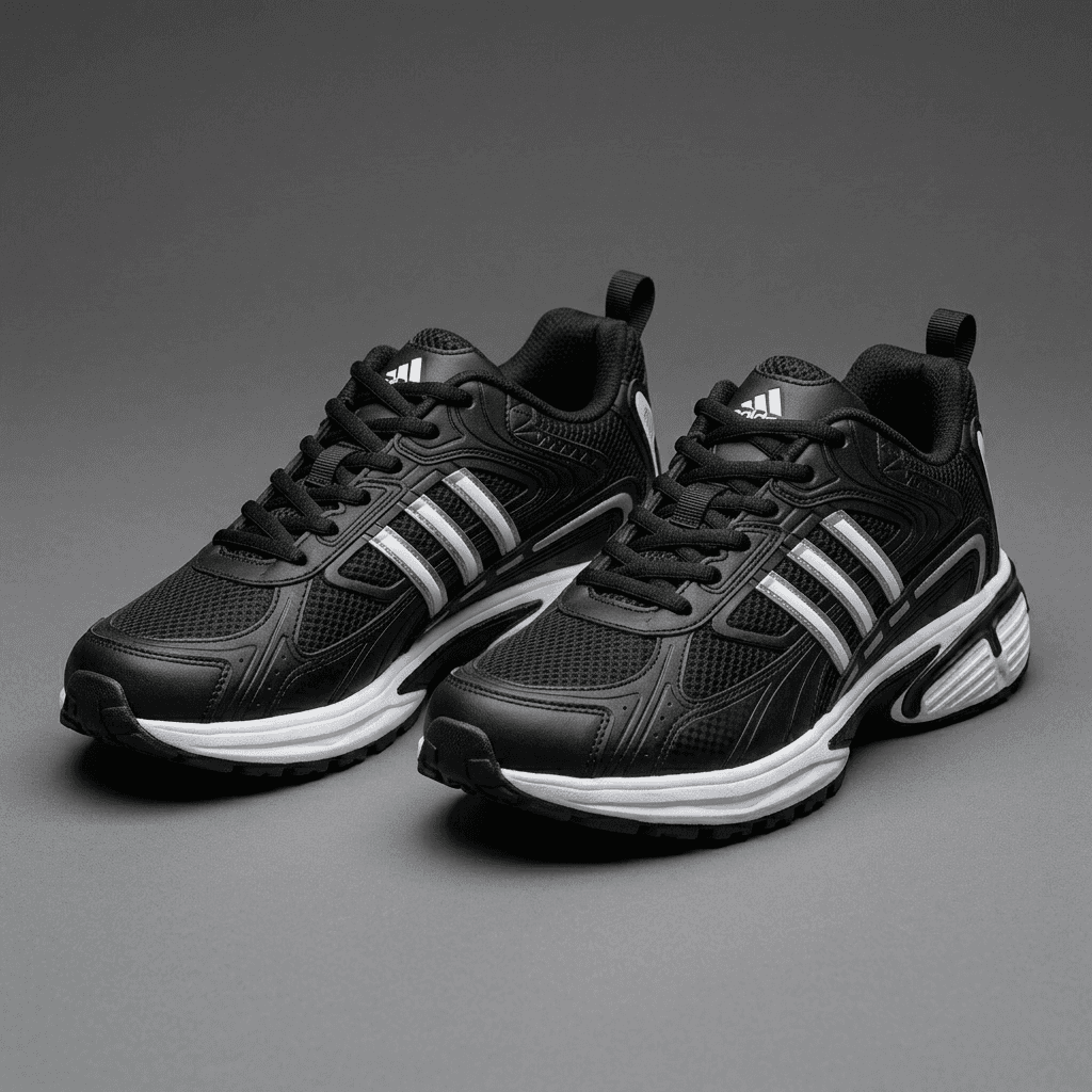 کتونی آدیداس Adidas Adistar Cushion مشکی سفید | مردانه | سایز 41 تا 44 — تصویر ۶