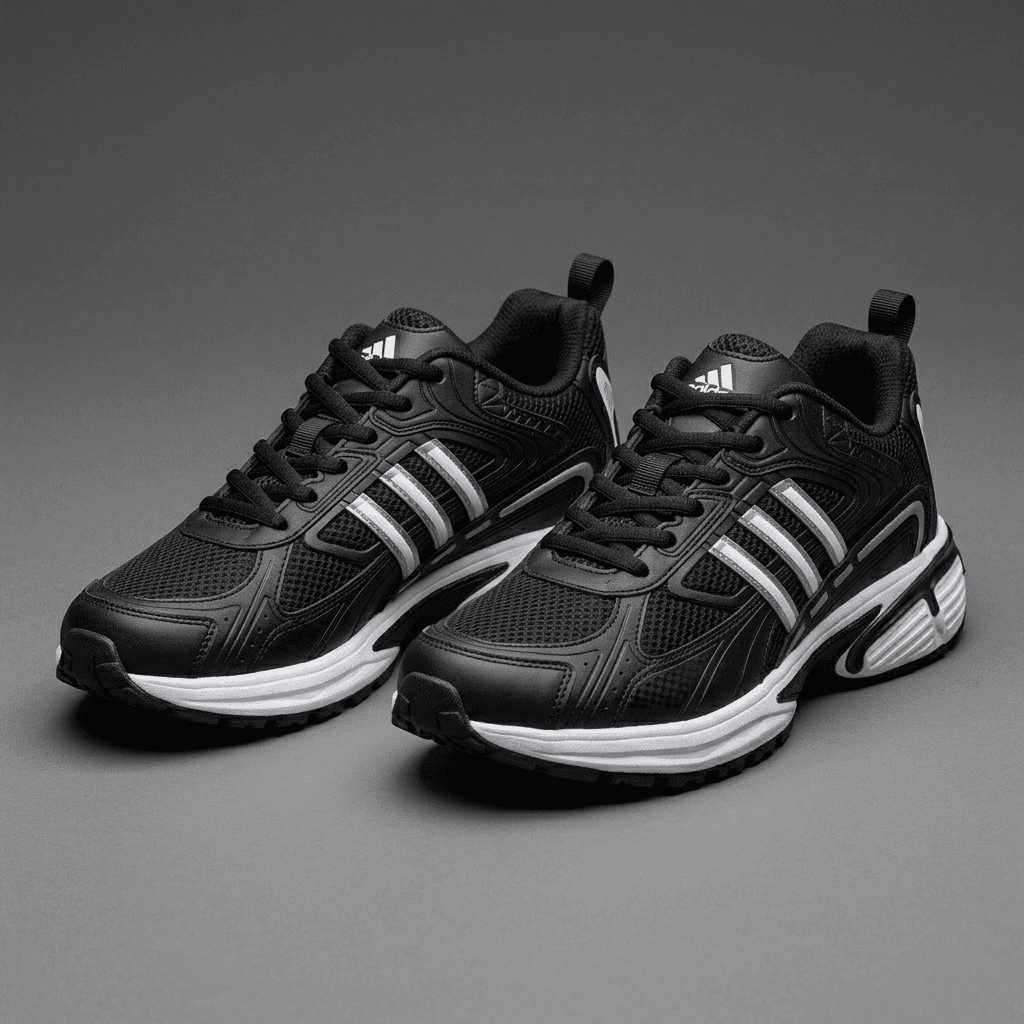 کتونی آدیداس Adidas Adistar Cushion مشکی سفید | مردانه | سایز 41 تا 44 — تصویر ۹