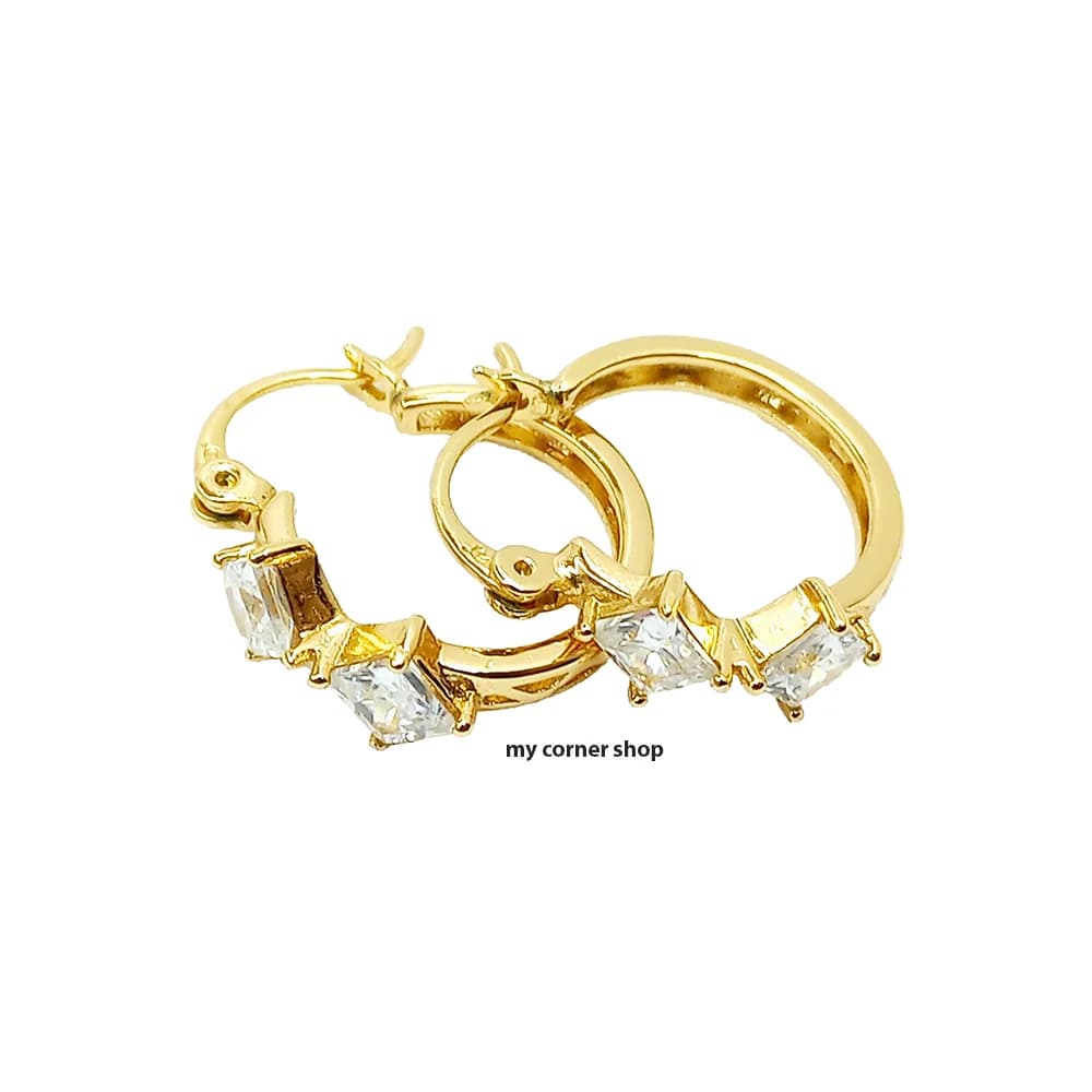گوشواره حلقه ای مجلسی طرح پرنس کد 028