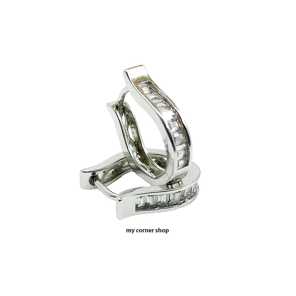 گوشواره حلقه ای مجلسی طرح نعل کد 025
