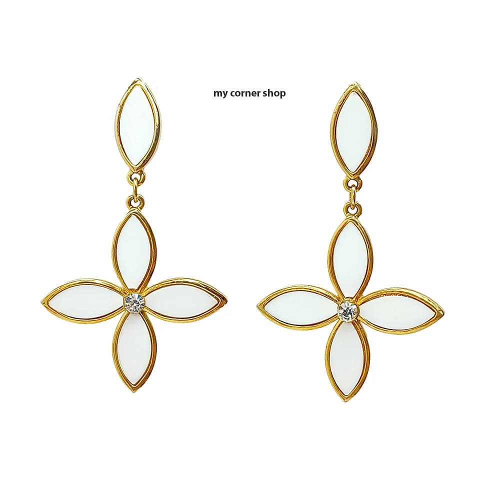گوشواره میخی ظریف طرح گل کد 021