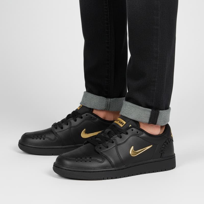 کتونی نایک ایر جردن 1 لو مشکی تمام | Nike Air Jordan 1 Low | 41-44 — تصویر ۳