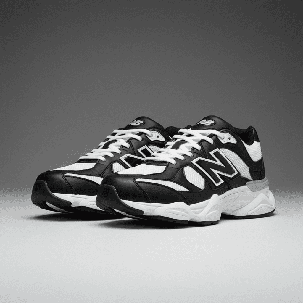 کتانی نیوبالانس 9060 |New Balance 9060 JFG| 37-40 مشکی سفید — تصویر ۶