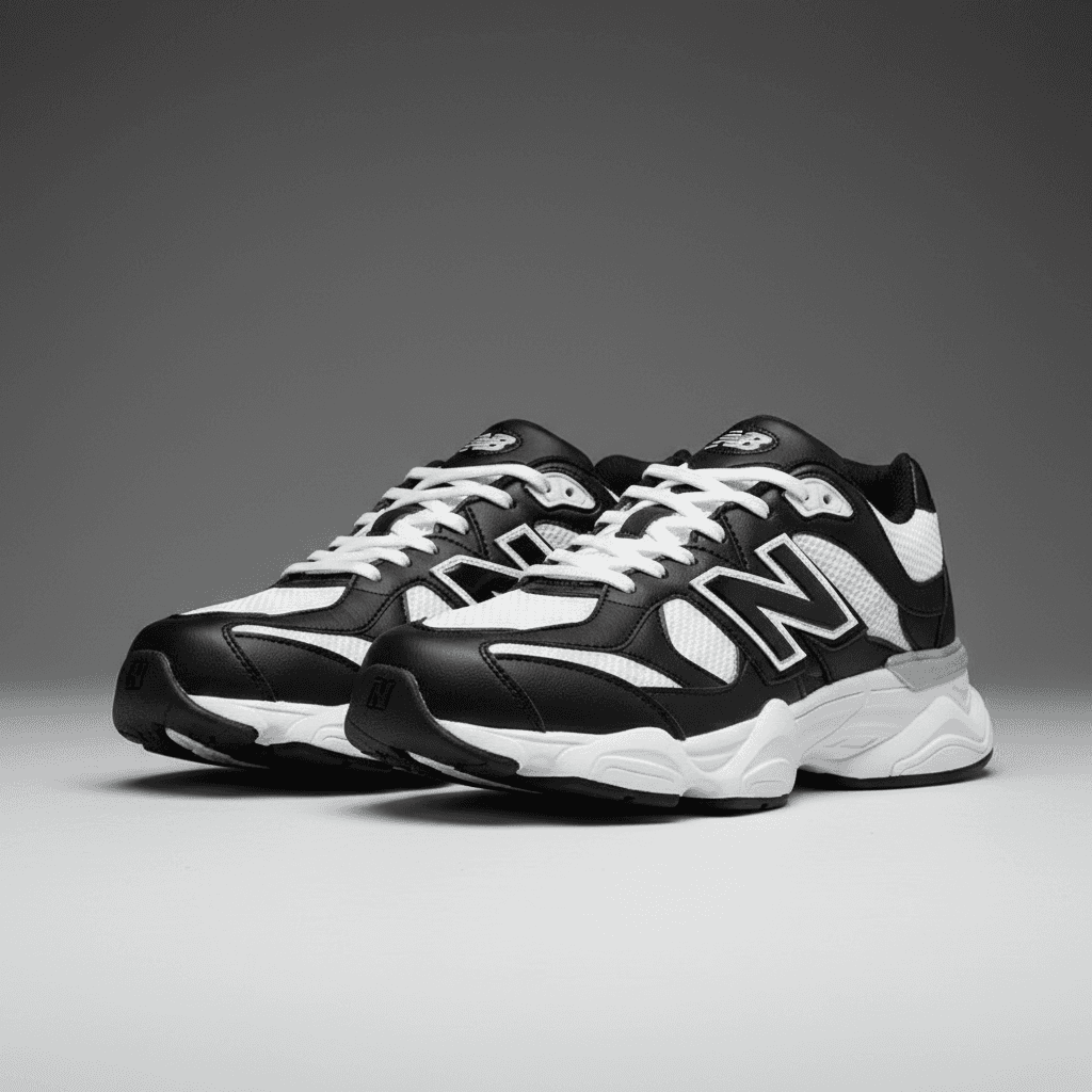 کتانی نیوبالانس 9060 |New Balance 9060 JFG| 37-40 مشکی سفید — تصویر ۴