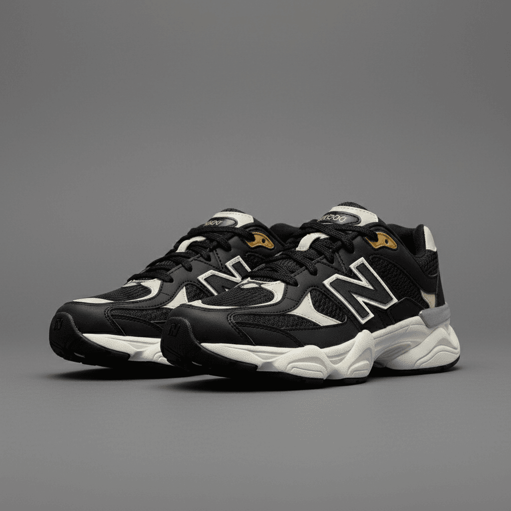 کتانی نیوبالانس 9060 |New Balance 9060 JFG| 37-40 مشکی کرم — تصویر ۲
