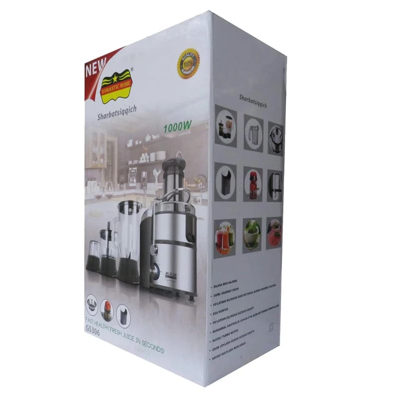 آبمیوه گیری چهار کاره 1000 وات رومانتیک مدل GS306 — تصویر ۵