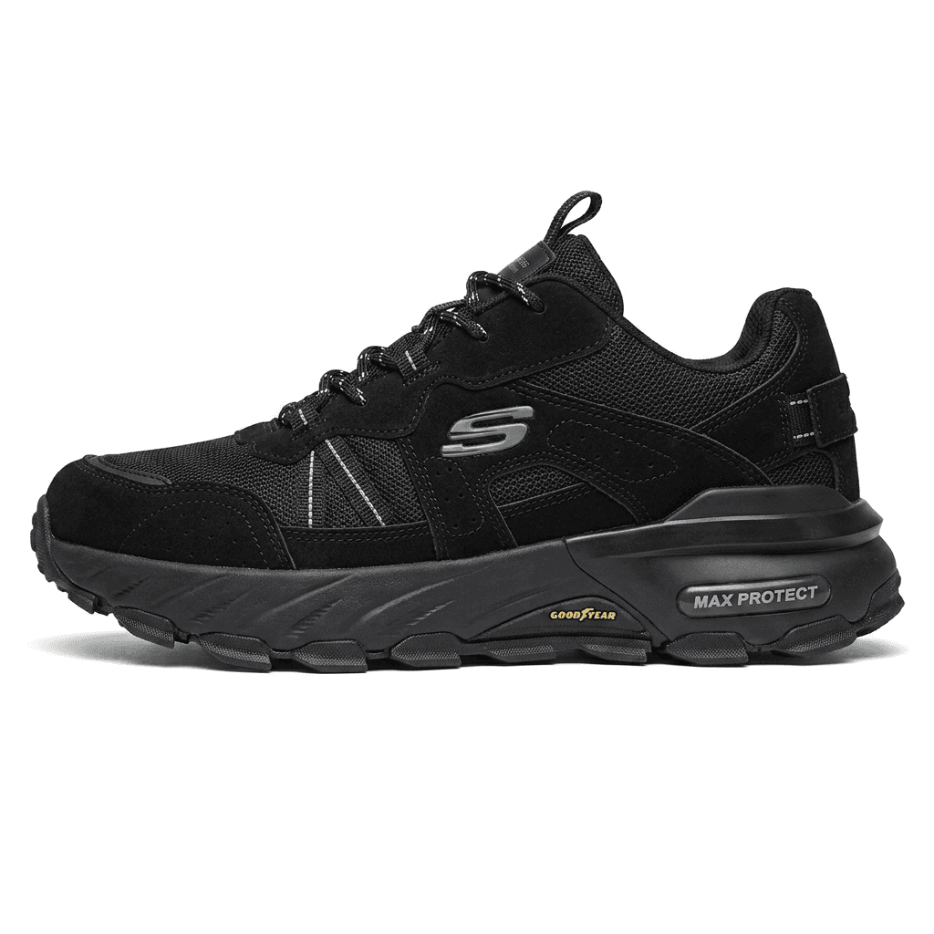 کفش کوهنوردی مردانه Skechers Goodyear مشکی مناسب طبیعت‌گردی و پیاده‌روی