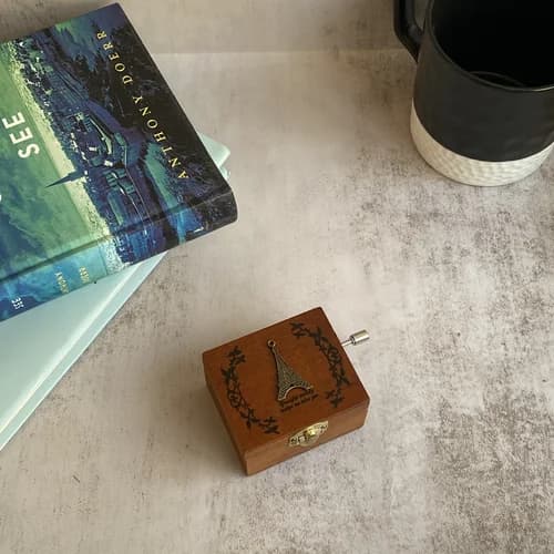 جعبه موزیکال چوبی هندلی کلاسیک- آهنگ بیکلام – در 10 طرح قابل انتخاب — تصویر ۸