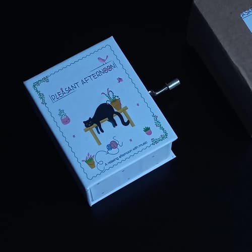 جعبه موزیکال هندلی طرح گربه – ملودی bagatelle No.25 in a minor — تصویر ۶