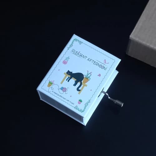 جعبه موزیکال هندلی طرح گربه – ملودی bagatelle No.25 in a minor — تصویر ۵