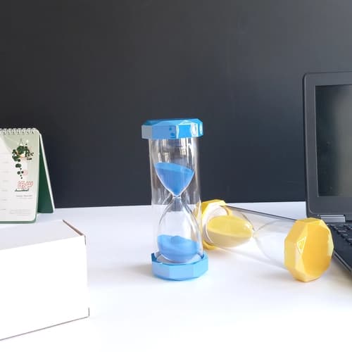 ساعت شنی شیشه ای دوجداره-کار خارجی 45 دقیقه ای – در 5 رنگ زیبا — تصویر ۹
