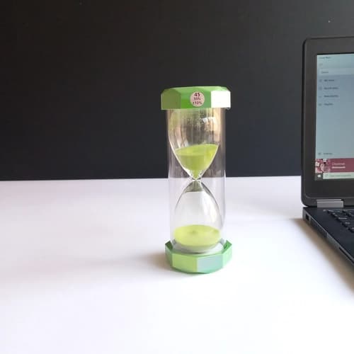 ساعت شنی شیشه ای دوجداره-کار خارجی 45 دقیقه ای – در 5 رنگ زیبا — تصویر ۷