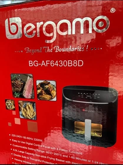سرخ کن 8 لیتری 2200 وات برگامو مدل BG-6430 — تصویر ۵