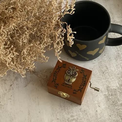 جعبه موزیکال چوبی هندلی کلاسیک- آهنگ بیکلام تولد مبارک – در 10 طرح قابل انتخاب — تصویر ۹