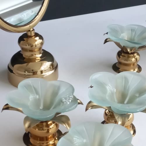 سفره هفت سین ساده و زیبا – مینیمال – 7 پارچه طرح گل — تصویر ۴