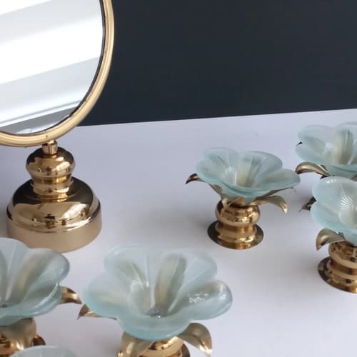 سفره هفت سین ساده و زیبا – مینیمال – 7 پارچه طرح گل — تصویر ۶