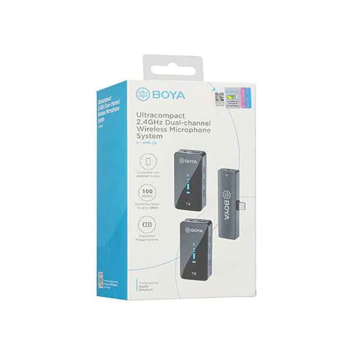میکروفن بی‌سیم یقه‌ای بویا BOYA BY-XM6 S4 Wireless Microphone ا BOYA BY-XM6 S4 — تصویر ۱۰