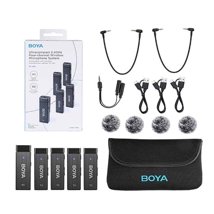 میکروفون بی سیم بویا BOYA BY-W4 Wireless Microphone ا BOYA BY-W4 Wireless Microphone — تصویر ۸