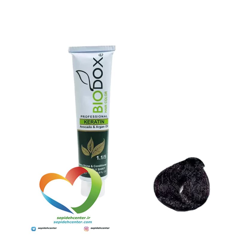 رنگ موی حرفه ای بیوداکس شماره V5 شرابی متوسط 4.6 BioDox COLOR Medium Violet — تصویر ۵