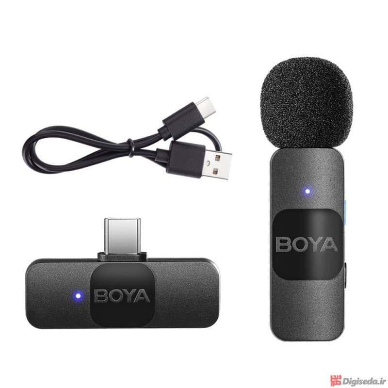 میکروفون بی سیم بویا مدل BY- V10 ا Boya Ultracompact 2.4GHz Wireless Microphone System BY- V10 — تصویر ۸