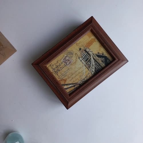 جعبه موزیکال نوستالژی طرح چوب – وارداتی
