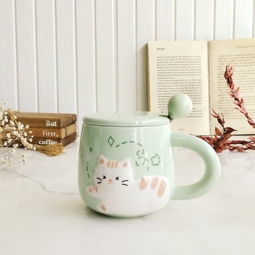 ماگ گربه ای درب دار-طراحی بسیار جذاب و زیبا — تصویر ۱۲
