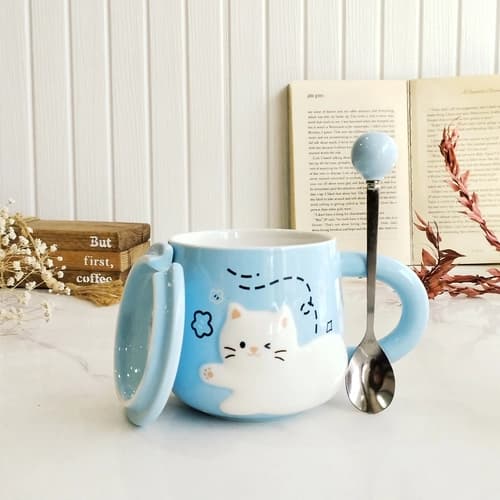 ماگ گربه ای درب دار-طراحی بسیار جذاب و زیبا — تصویر ۶