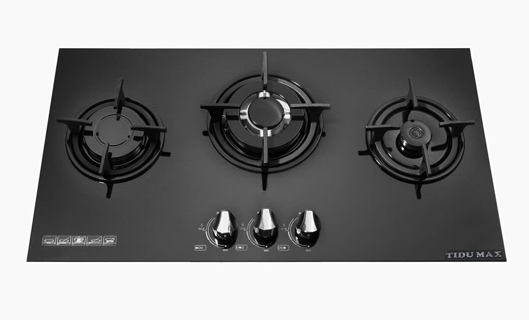 اجاق گاز صفحه ای 3شعله شیشه تیدومکث (Tidumax) مدل g301 — تصویر ۵