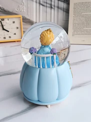 گوی موزیکال سیندرلا پمپی و چراغ دار _ کار وارداتی و جذاب — تصویر ۳
