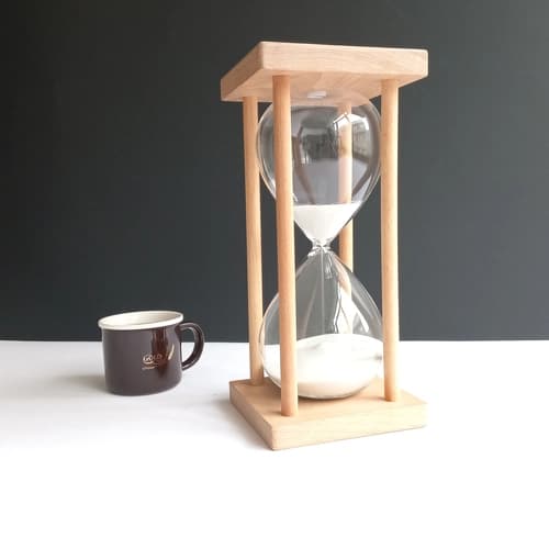 ساعت شنی چوبی بزرگ – چوب بامبو – 60 دقیقه – خارجی و وارداتی — تصویر ۲