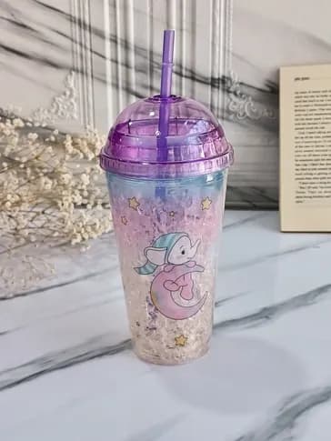 لیوان اسموتی چراغدار بچه گانه — تصویر ۵