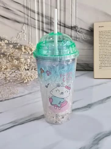 لیوان اسموتی چراغدار بچه گانه — تصویر ۴