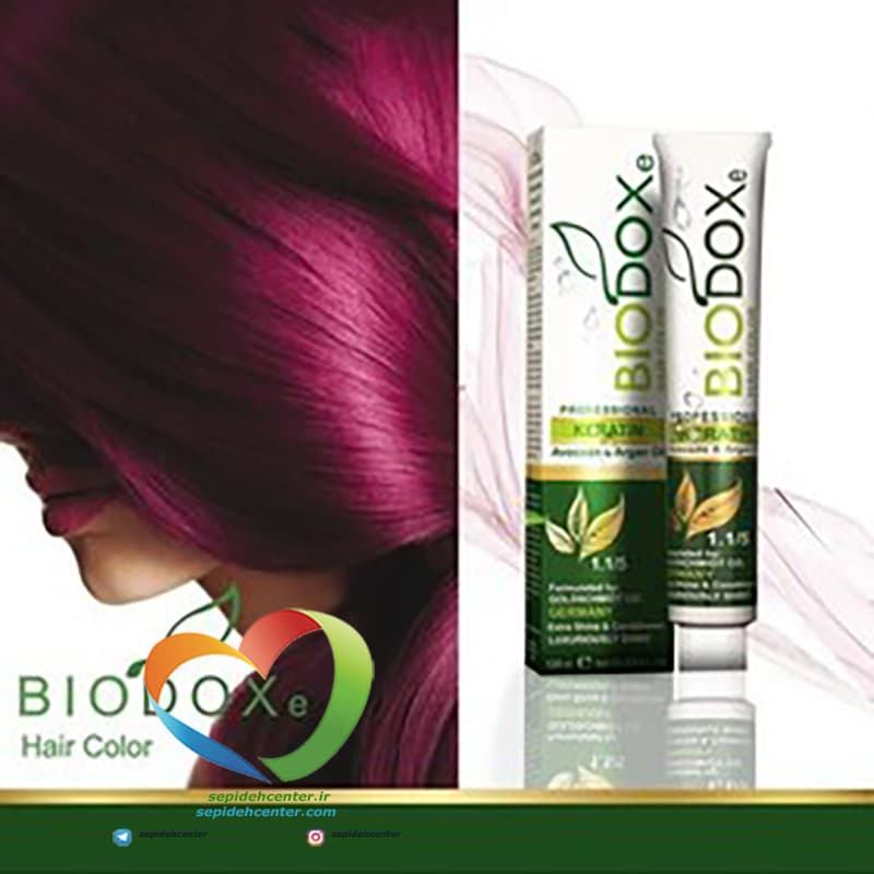 رنگ موی حرفه ای بیوداکس شماره K5 بلوند مسی تیره 6.4 BioDox COLOR Dark Copper Blonde — تصویر ۳
