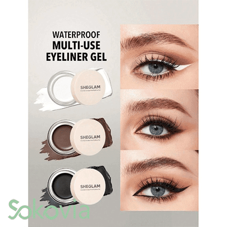 خط چشم ژلی شیگلم مدل Intensify Smudge Proof رنگ مشکی — تصویر ۴