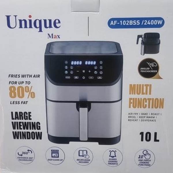 سرخ کن رژیمی 10 لیتری یونیک مکس مدل-AF-102BSS — تصویر ۶