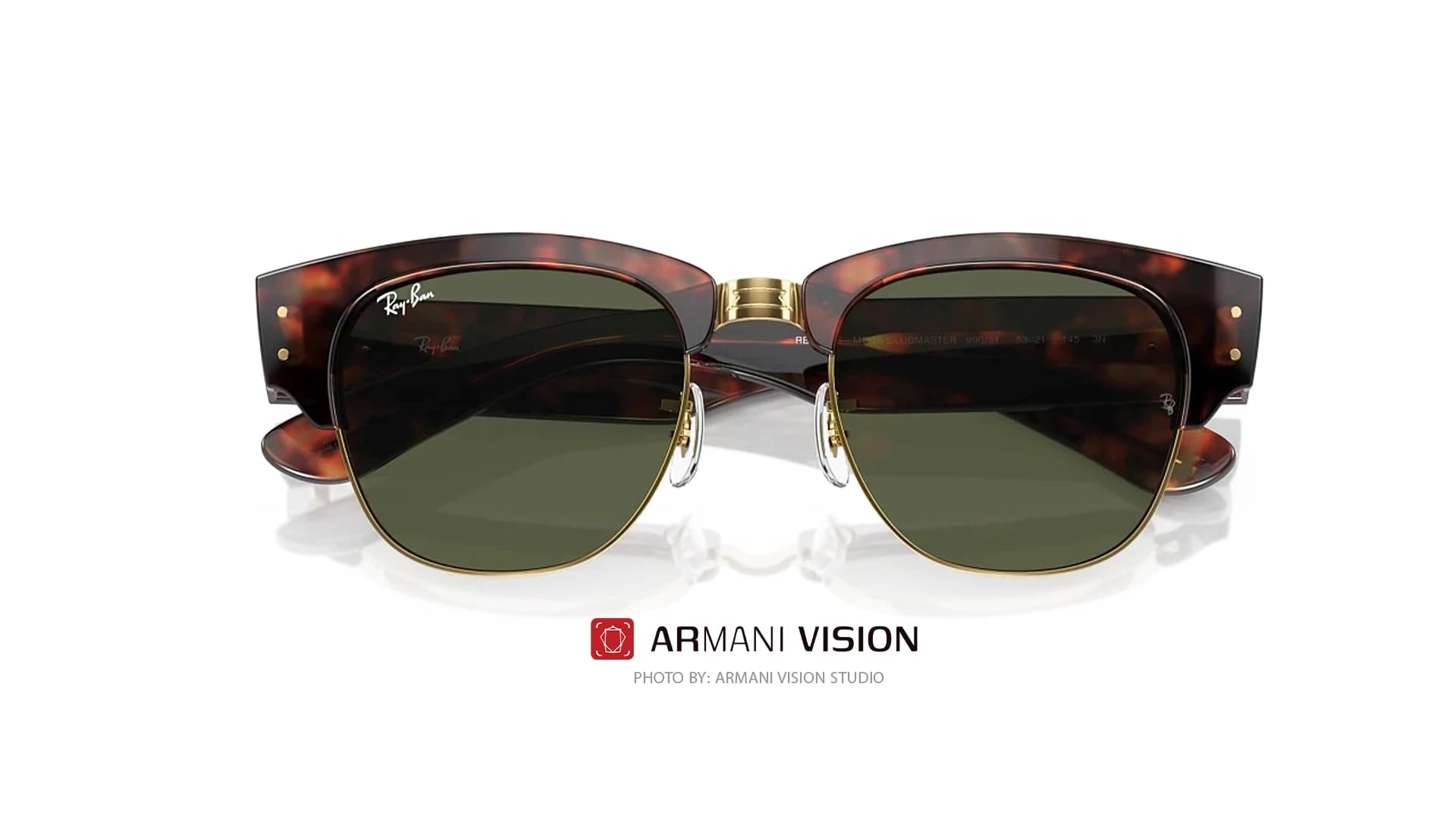 عینک ری بن RAYBAN – MEGA CLUBMASTER -RB 0316S -990/31 — تصویر ۱۲