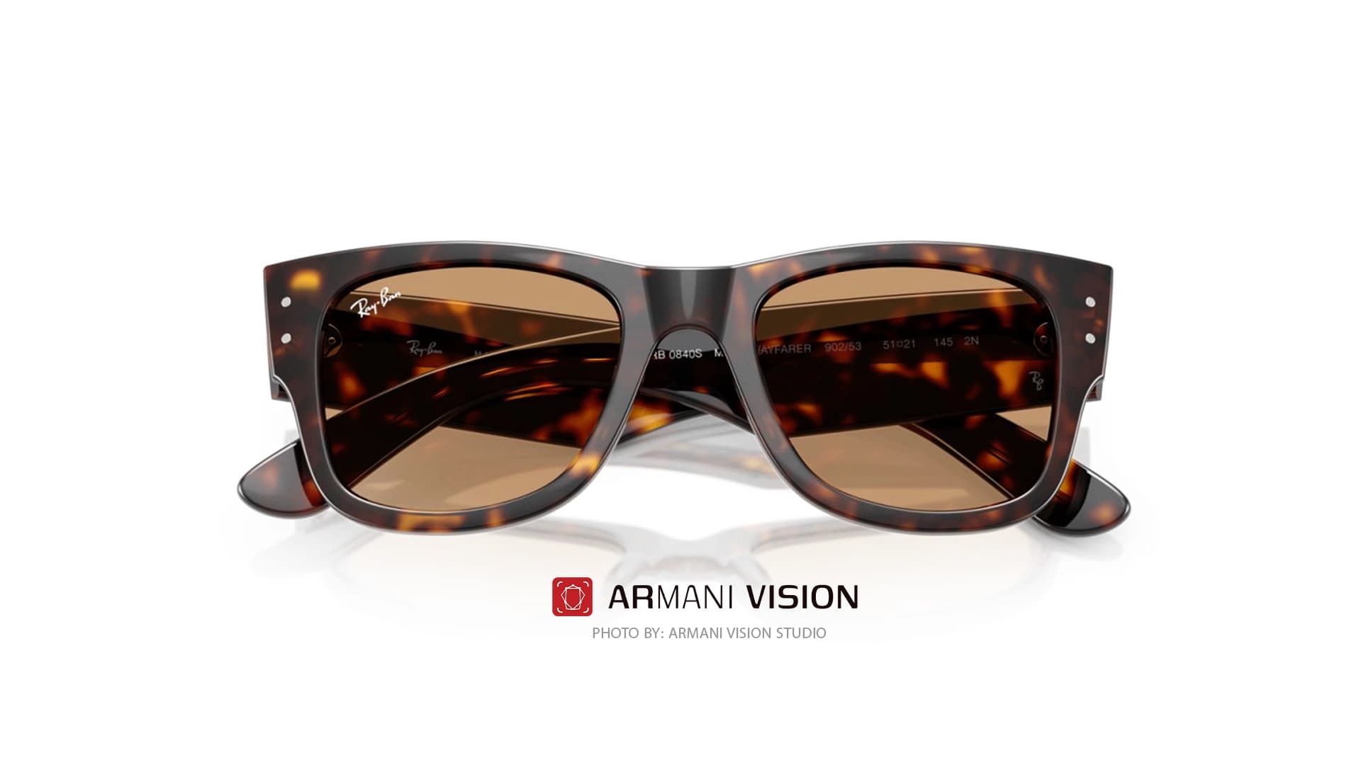 عینک ری بن RAYBAN -MEGA WAYFARER- RB 0840S – 902/53 — تصویر ۶