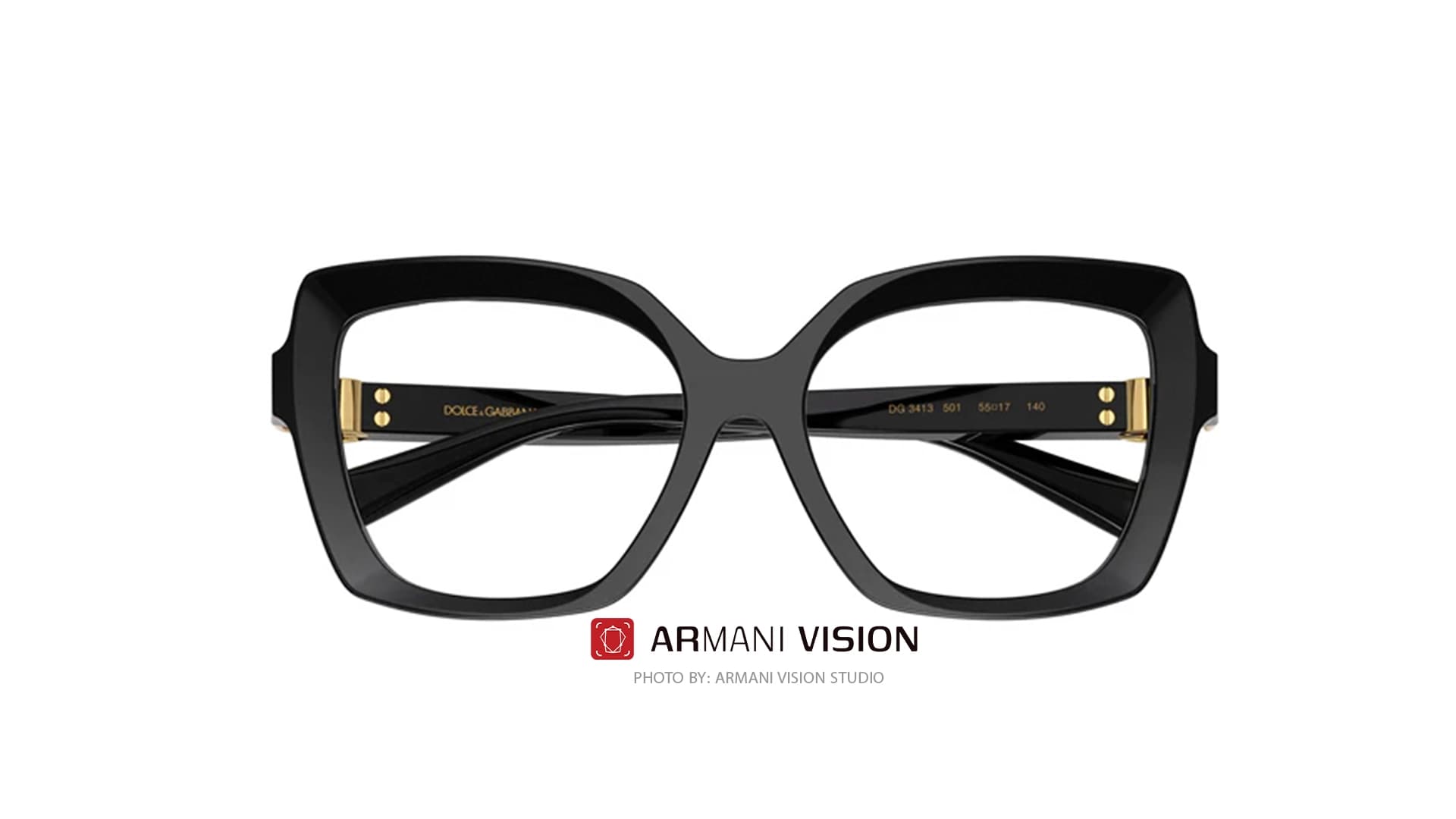 عینک دولچه گابانا DOLCE GABBANA – NEW COLLECTION – DG 3413V- 501 — تصویر ۶