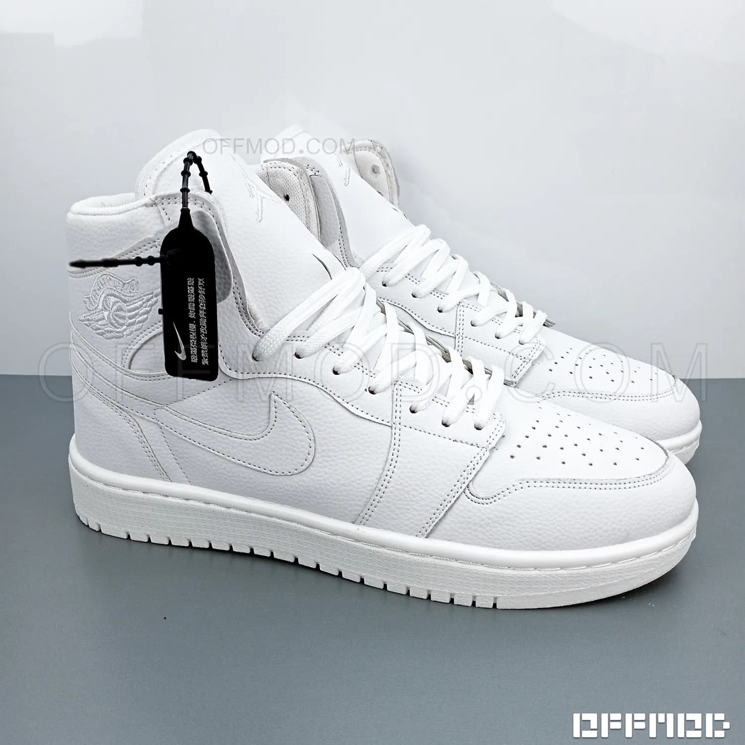 کتونی نایک ایر جردن Nike Air Jordan 1 تمام سفید — تصویر ۷