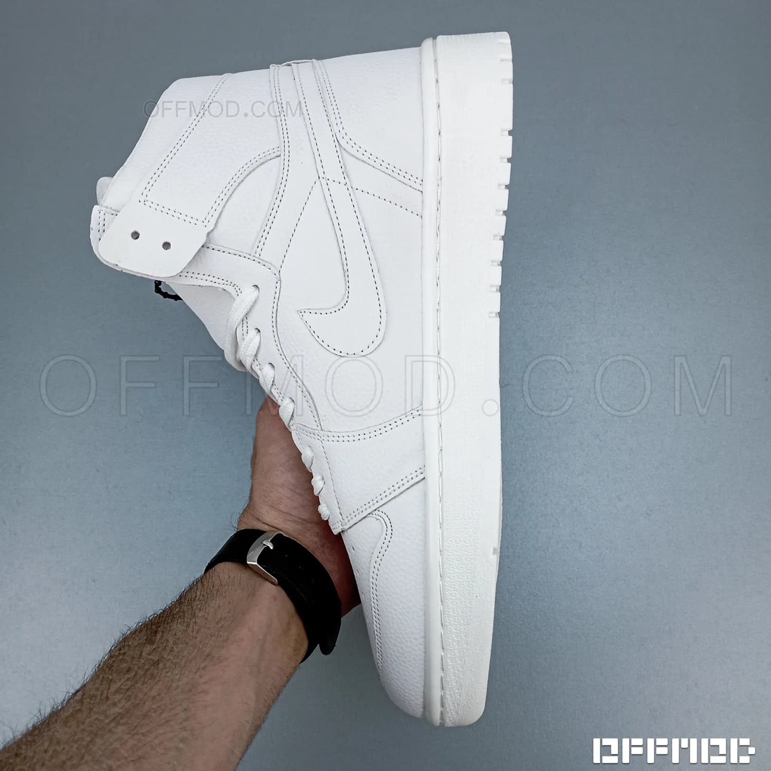 کتونی نایک ایر جردن Nike Air Jordan 1 تمام سفید — تصویر ۵