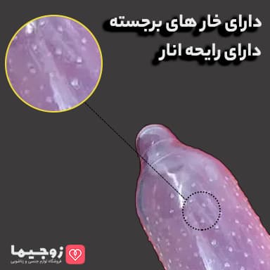 کاندوم کدکس مدل هپی لیدی( خاردار + تنگ کننده +نازک) — تصویر ۲