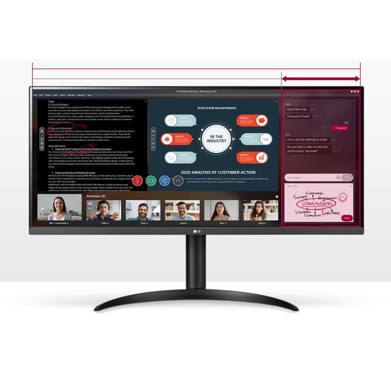 مانیتور مخصوص بازی ال جی مدل 34WP550-B — تصویر ۹