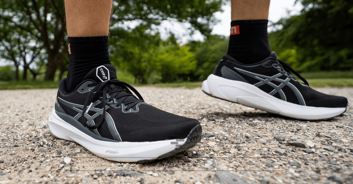 کتونی اسیکس کایانو 30 مدل ASICS GEL-KAYANO 30 Black/White — تصویر ۱۲