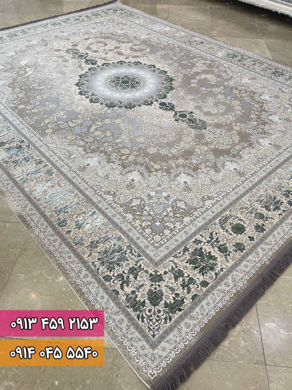 فرش طرح ۵۰۵۰ سبز — تصویر ۴