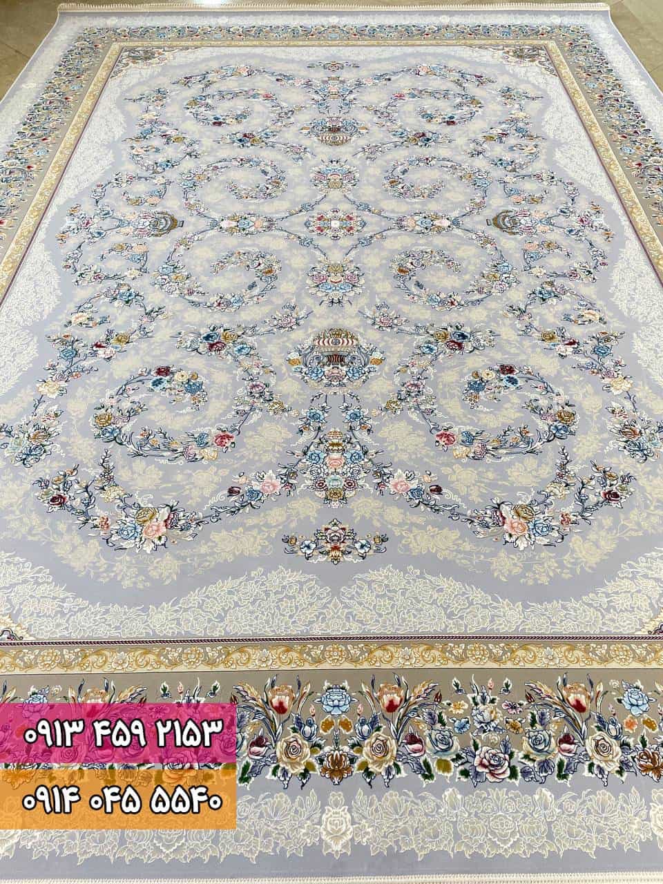 فرش طرح شکوه نقره ای — تصویر ۵