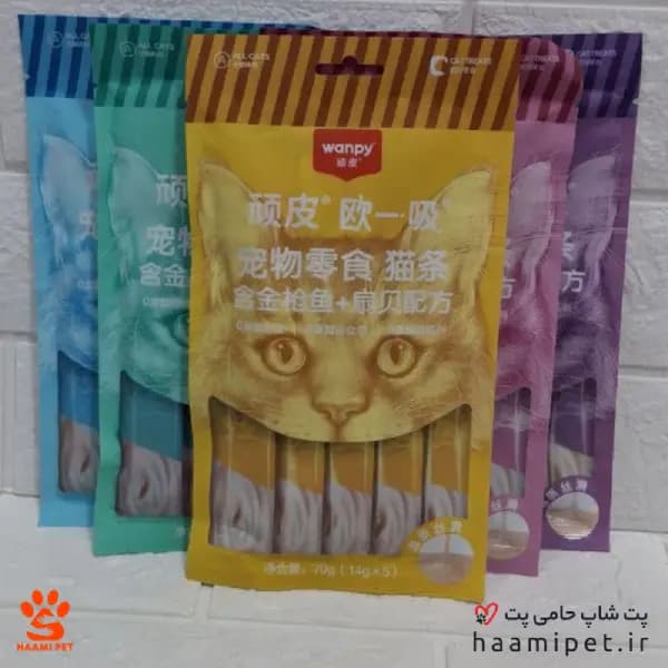 بستنی تشویقی گربه ونپی 5 عددی