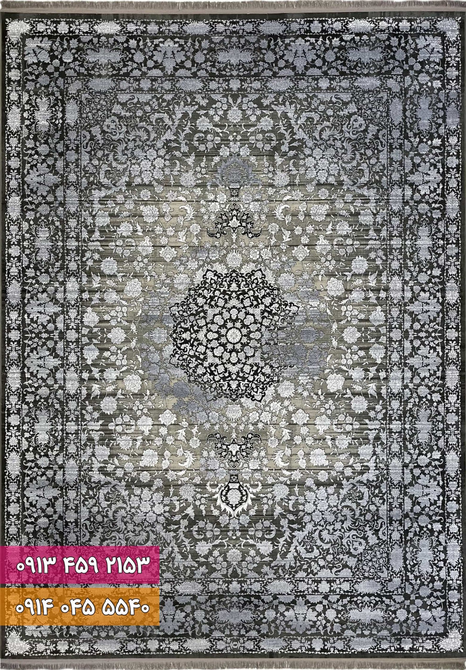 فرش کد 70042DN طوسی نسکافه ای — تصویر ۴